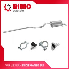 für Renault Clio II 1.2 (ab 1998) Auspuffanlage Mittelrohr + Endschalldämpfer