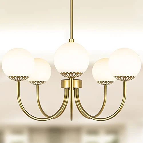5 light gold chandelier deals