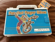 Far-Out Finger Bikes + Booklet Set NEW Mini Bike, Spare Tires,Wrench, Bike Stand