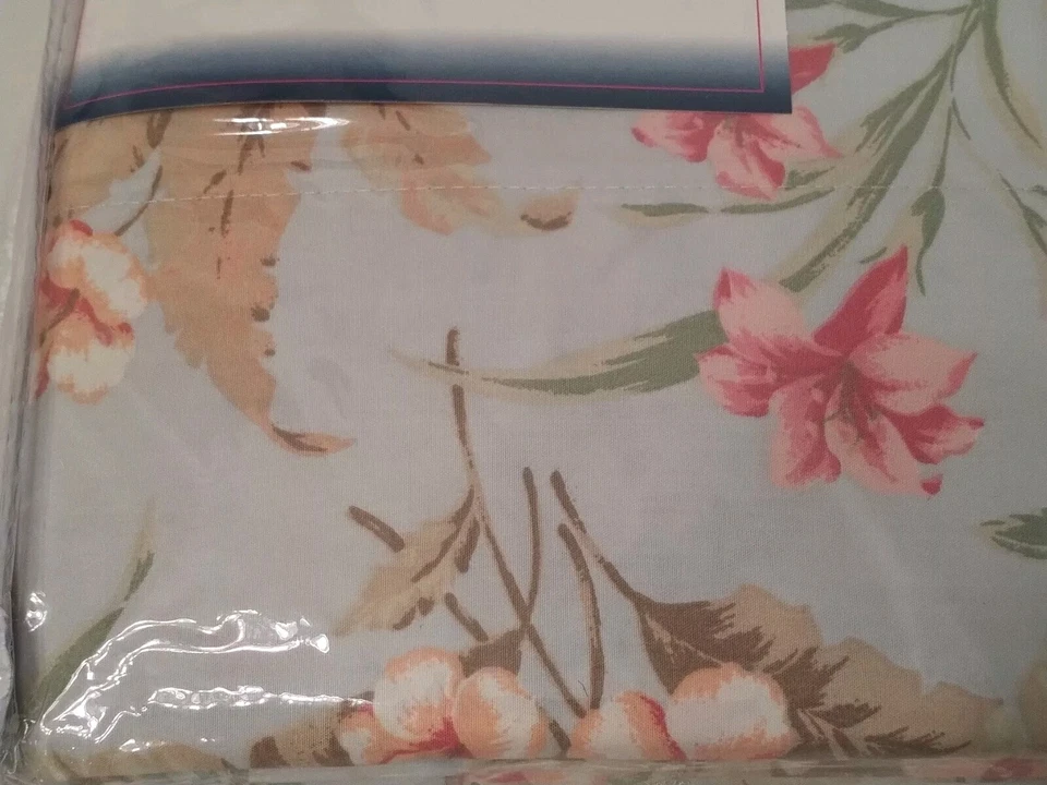 Conjunto de lençóis SPRINGS HOME 250 unidades completo/duplo floral com 4 fronhas NOVO  - Imagem 2 de 4