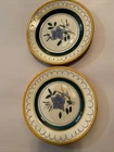 Vintage Stangl Terra Rose Garden Flower Bread Desert 6 “ plates Set Of 2