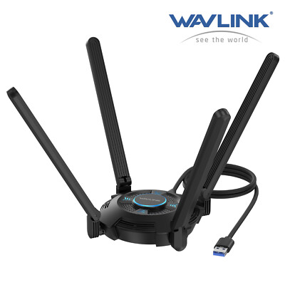 WAVLINK USB WIFI Dongles WIFI 6 Wireless Adapter PC WIFI Adapter WIFI Antenna