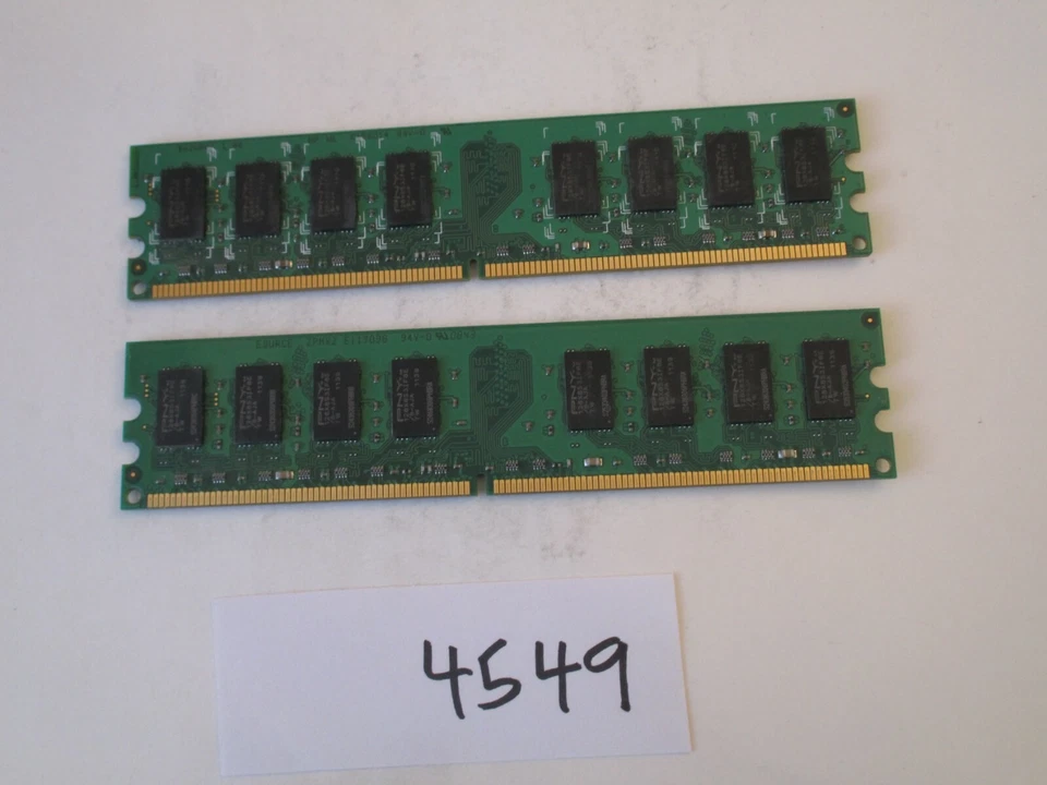 PNY B0QIT-T 2x2Gb=4Gb PC2-6400 800Mhz DDR2 Desktop Memory RAM (4549) - Image 2 of 2