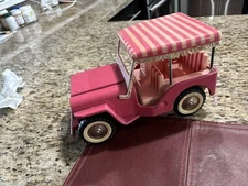 Vintage Tonka Elvis Blue Hawaii  Pink Survey Jeep Pressed Steel 1960’ Great Cond