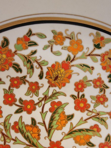 Vintage Hand Decorated Turkish Ceramic Hanging Plate, UPS Sumerbank Signed EUC - Picture 4 of 10