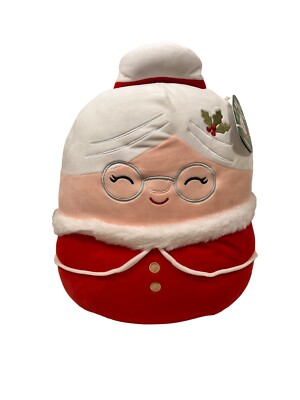 NWT Squishmallow Nicolette Mrs Santa Clause Christmas 2022 15  Plush Toy Winter