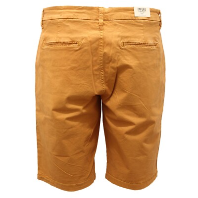 4390AF bermuda uomo IMPURE mustard cotton shorts man