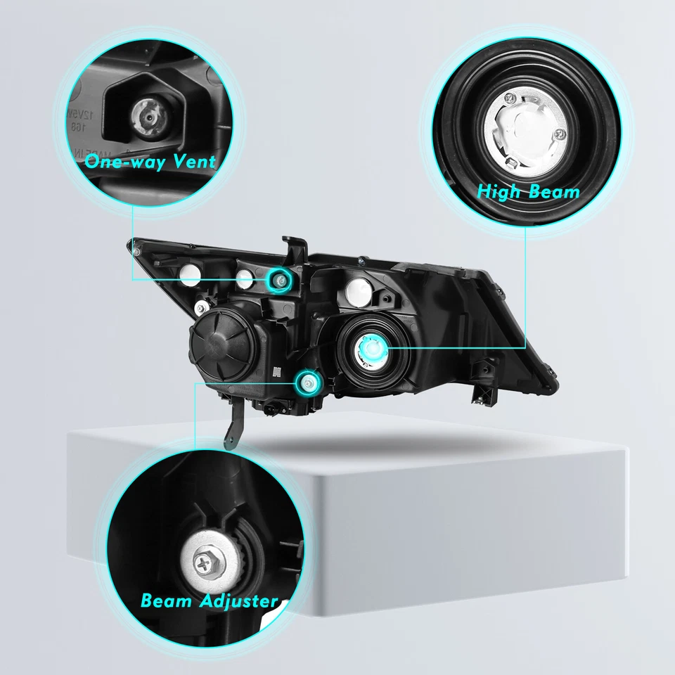 Par de faros de lastre de xenón HID para faros Acura MDX 07-13 sin adaptativo Foto 3 de 4