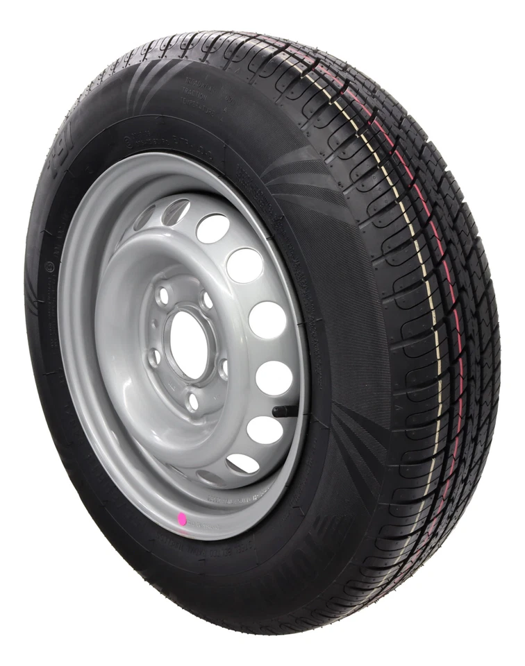 2x Komplettrad 155/80R13 84N 112x5 155 R 13 PKW Anhänger Rad Felge 4,5Jx13 DOT24 - Bild 2 von 4