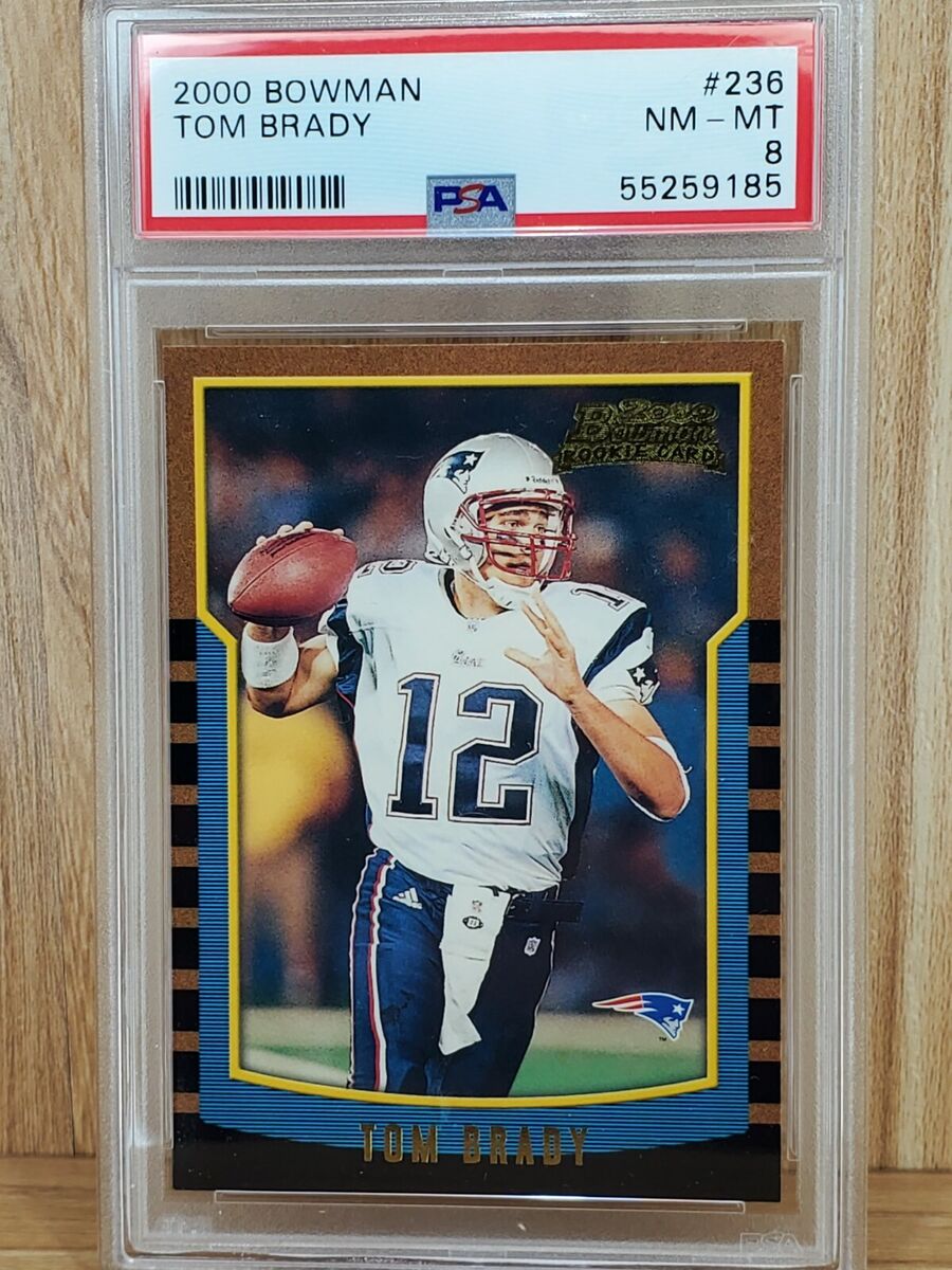 2000 Bowman TOM BRADY RC Rookie Card #236 PSA 8 (well 2000 Bowman TOM BRADY RC Rookie Card #236 PSA 8 (well