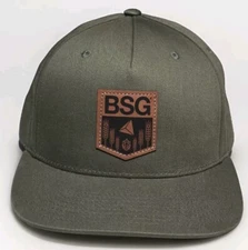 BSG Handcraft Green Men's One Size Snapback Hat Richardson Style 255