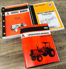 Allis Chalmers 185 Tractor Service Manual Parts Operators Owners Repair Shop