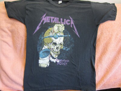 Vintage METALLICA Concert Shirt 1988 XL Damaged Justice Rare