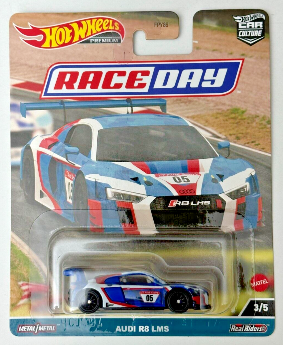 Hot Wheels Audi R8 LMS Red White Blue #3 3/5 - 2023 Car Culture