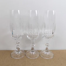 3 Schott Zwiesel Tango Crystal Champagne Flutes Glasses 7.9" Tall VGC