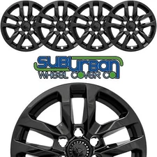 2019-2022 Chevrolet Silverado 1500 # IMP432BLK 18" Gloss Black Wheel Skins SET/4