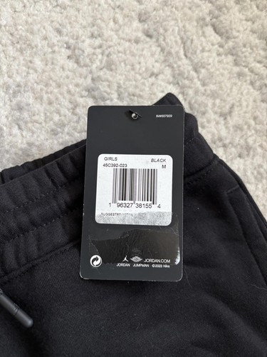 Jordan Girls' Black Joggers - Size M - Picture 2 of 5
