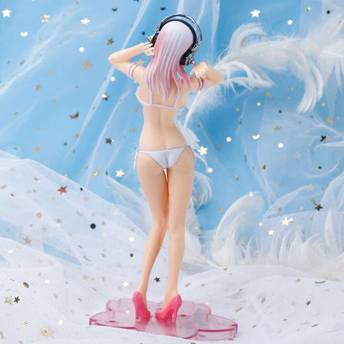 19 cm Super Sonico süße sexy Anime Puppe Hentai PVC Actionfigur Sammlung Spielzeug - Bild 3 von 5