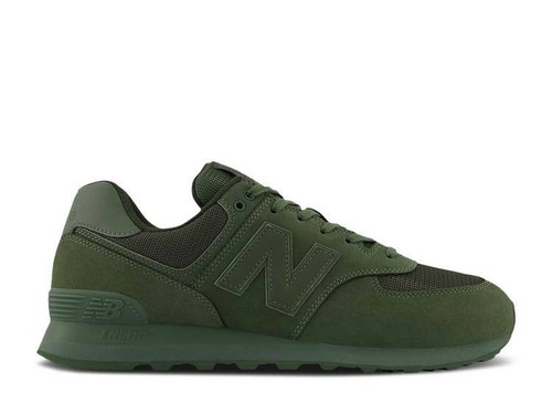 New Balance 574 Shoes Olive Green 