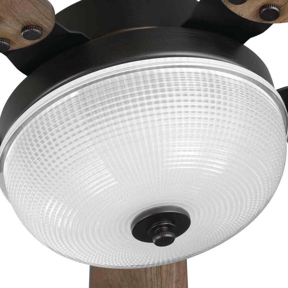 Archie 52 in. Integrated LED Indoor Venetian Bronze Dual Mount Ceiling Fan - Image 2 of 4