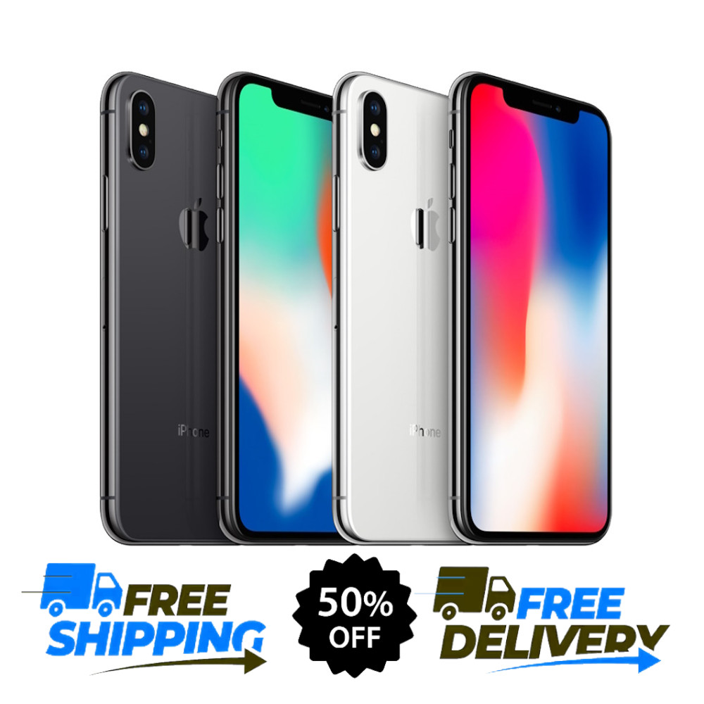Apple iPhone X 64GB GSM Unlocked Verizon At&t WiFi T-Mobile iOS 4G LTE