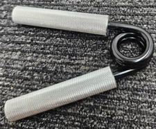 (QTY 4) Hand Gripper Grip Strengthener 250 LB. Resistance Silver Handle