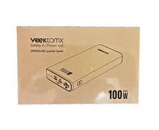 Portable Power Bank Hight Capacity 20000mAh 100W for Laptop and Cell Phone