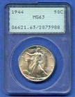 1944 P PCGS MS63 Walking Liberty Half Dollar 50c US Mint Blast White Rattler !