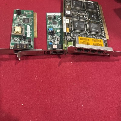 Lot Of 17 Vintage Mixed Brand Network Cards Modems Adapter - Used