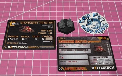 BattleTech - SAVANNAH MASTER  Hovercraft- Blind Box -NEW - IN HAND + Cards!