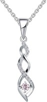 Halskette Sterling Silber 925 Unendlichkeit AnhäNger Mit Zirkonia Schmuck Damen