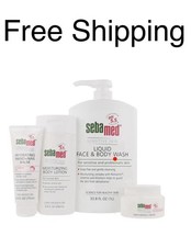 Sebamed Family Pack Face Body Wash Moisturizing Lotion Cream Nail Balm FreeShip