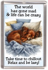 Russian Toy Terrier Dog Fridge Magnet by Starprint