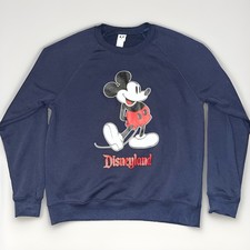 Disneyland Mickey Mouse Crewneck Sweatshirt Navy L