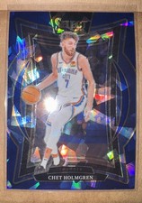 2024 CHET HOLMGREN PANINI SELECT BLUE ICE PRIZM NBA CARD #1 OKLAHOMA CITY OKC