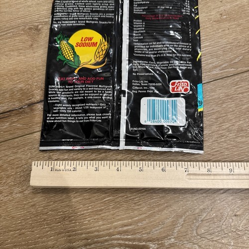 Vintage Sun Chips Bag Potato Junk Food Frito Lay 80s Empty Tortilla Snack - Picture 12 of 13
