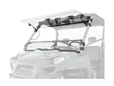 SuperATV Scratch Resistant Flip Windshield Compatible With Polaris Ranger Mod...