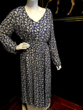 DITSY PRINT PRETTY MAXI RAYON DRESS NEW MEDIUM