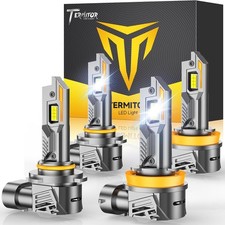 Latest H11/H9/H8 9005/HB3 Light Bulbs Combo, 12X 100,000LM Ultra-Bright, 360  A