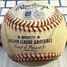 5TH CONNOR JOE FRAMBER VALDEZ ASTROS ROCKIES GAME USED BASEBALL 8/11/2021