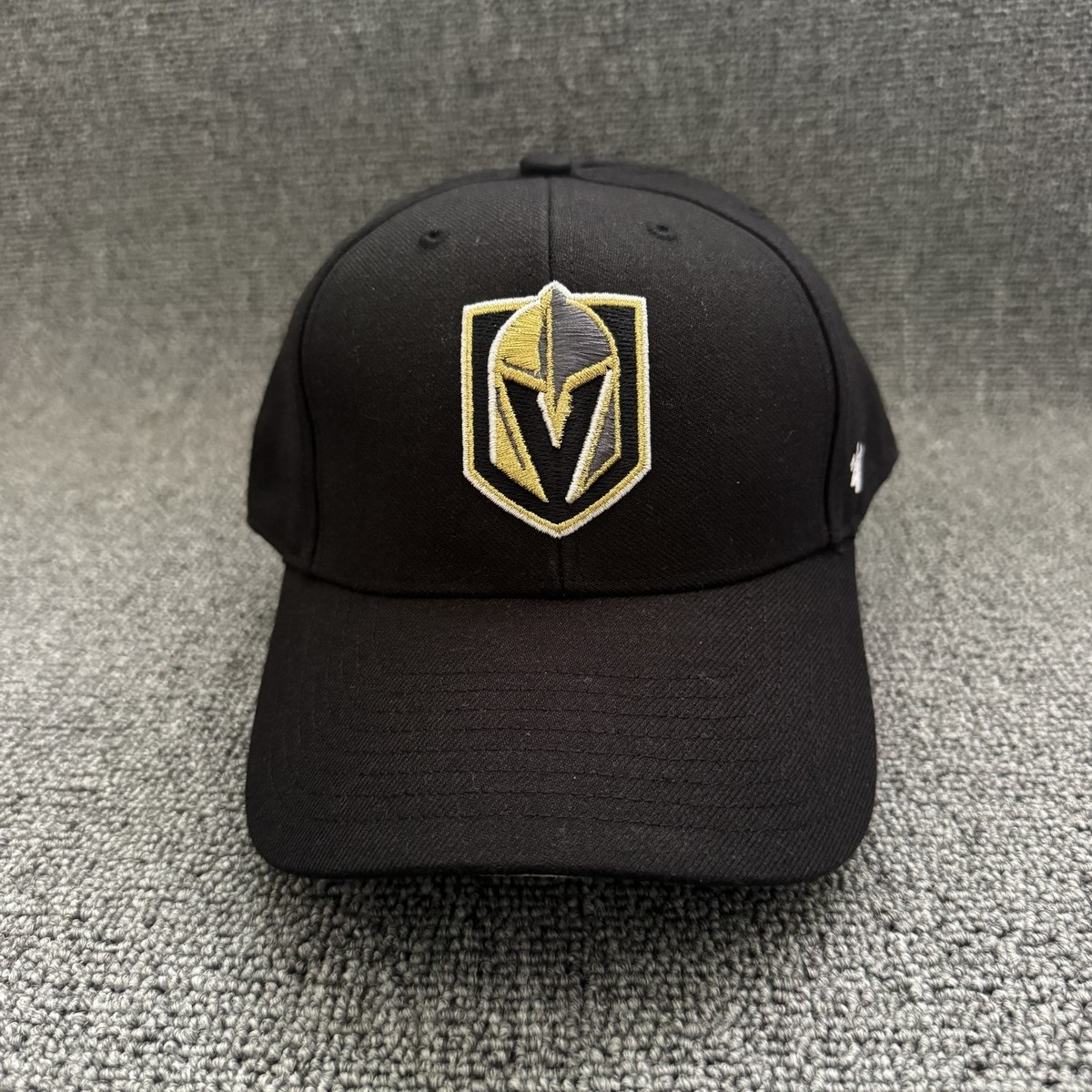 47 Brand Vegas Golden Knights Dad Hat Strapback Black NHL Cap