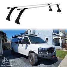 63 Rain Gutter Van Roof Rack Crossbar Cargo Luggage Carrier For Gmc Savana 63 Rain Gutter Van Roof Rack Crossbar Cargo Luggage Carrier For Gmc Savana