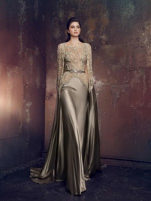 Vintage Boat Neck Evening Dress Beaded Appliques Classic Long Sleeve Prom  Party | eBay