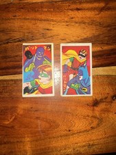 Batman Robin Japanese Vintage Menko Card Lot of 3 DC Comics Japan Collectible