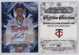 2025 Topps Chrome Sapphire Edition Selections Brooks Lee #SSA-BL Rookie Auto RC