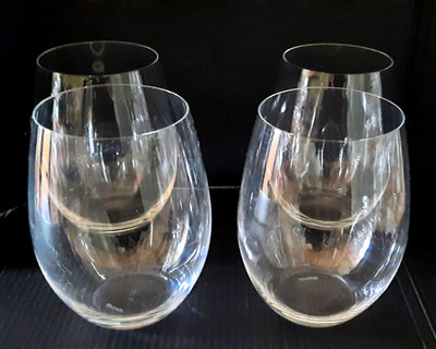Riedel Glasses 4pc  Cabernet/Merlot Stemless Tumbler Red Wine Glasses 4 3/4''