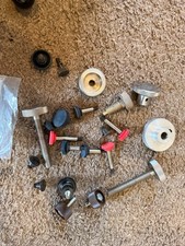 HUGE Mixed LOT of Jackson ? Knurled Knobs Screw Plastic Metal Black Red SL-500