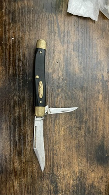 #ad #ad Craftsman USA 3 Blade Stockman Pocket Knife Black amp; Brass $22.17