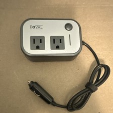 FOVAL 200W Power Inverter DC 12V to AC 110V 10 with Dual AC Outlets