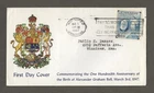 Canada first day cover, Talbot Cachet 1947 Graham Bell, telephone [ 789